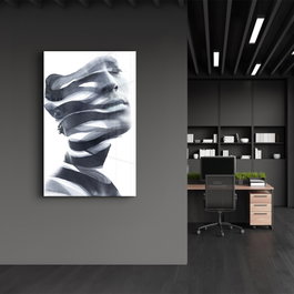 Wallity Pintura Decorativa de Vidrio Templado 46 x 72 cm